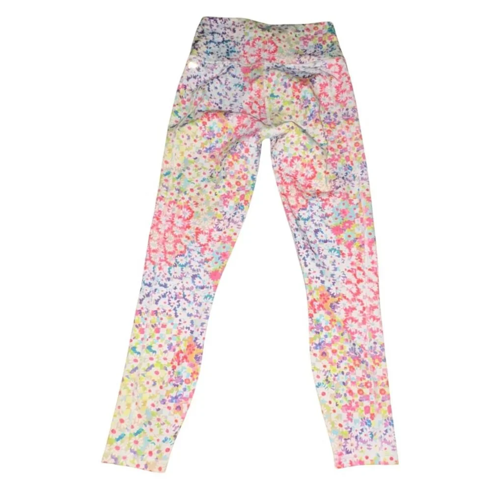 Fabletics Define PowerHold High-Waisted 7/8 Legging-Patchwork Daisy-XXS (0-2)-GU - Picture 6 of 7